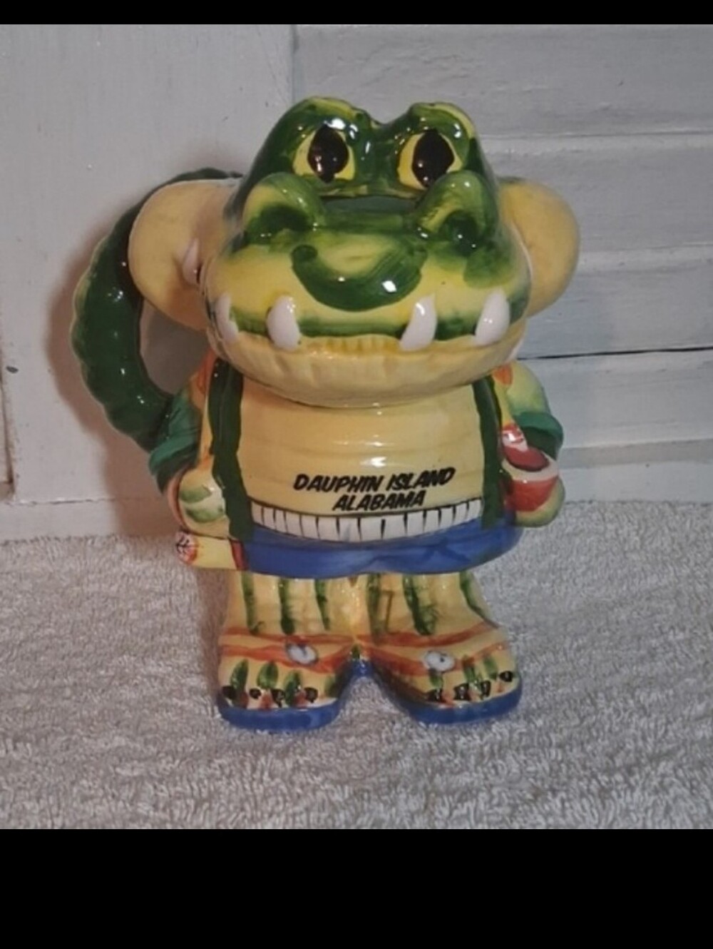 3D Alabama Alligator Hand Painted Mug